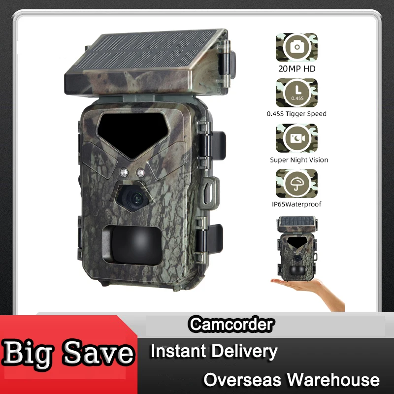 20MP/1080P Hunting Camera 0.45s Trigger Speed Night Vision Motion Activated Trail Camera