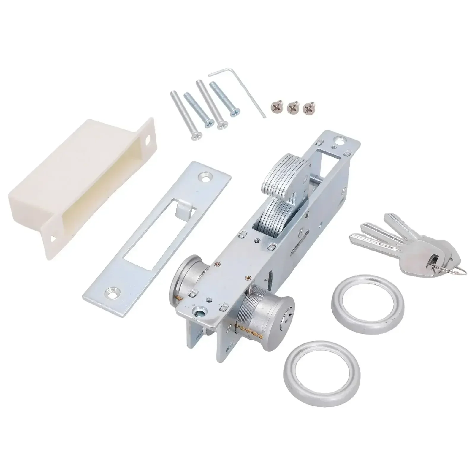 

Commercial Spaces Extended Door Lock Storefront Security 176*25*39mm Aluminum Alloy Construction Heavy Duty Lock