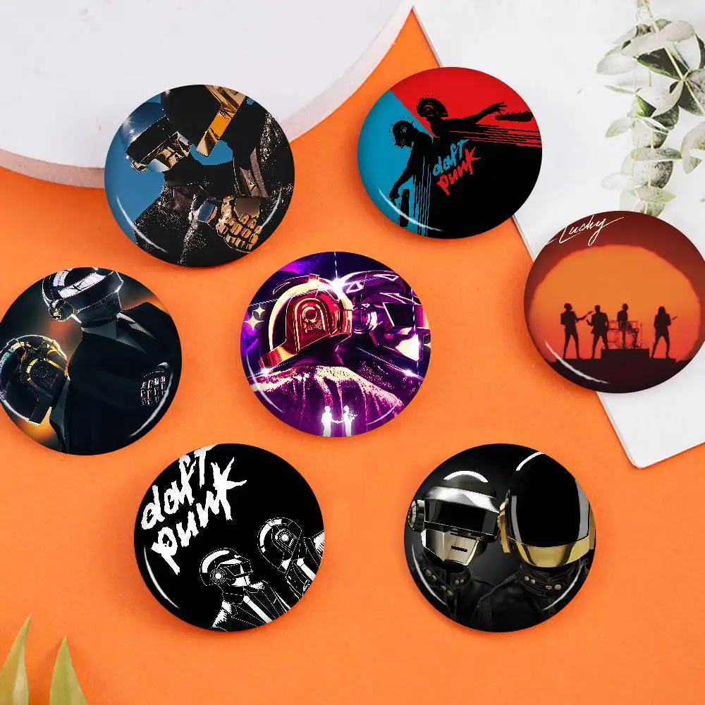 Band D-Daft P-Punk Anime Button Pin Handmade Brooch for Clothes Cartoon Badge Backpack Decoration Jewelry Accessories