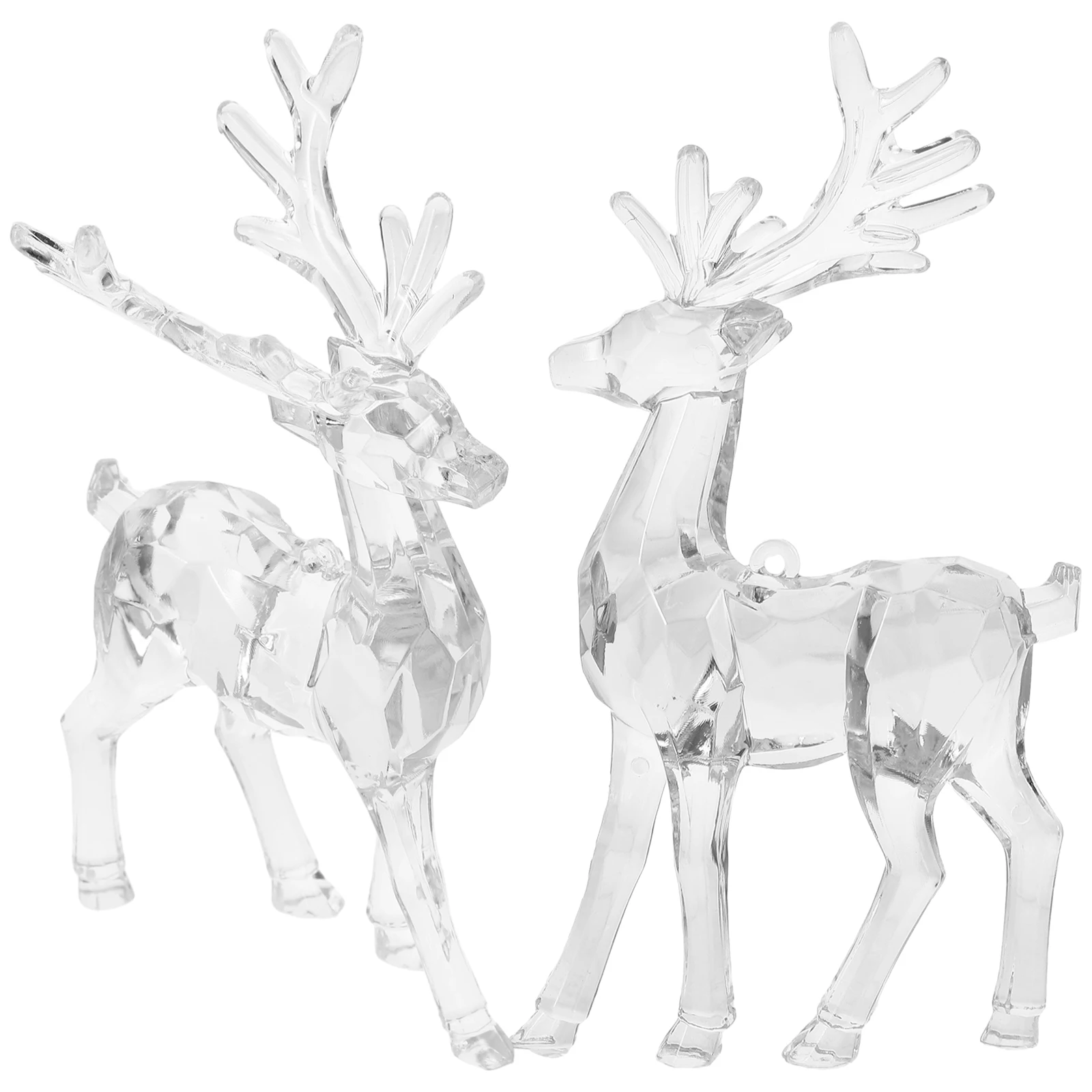 

Ornaments Christmas Elk Party Decoration Sticker Transparent Acrylic Cute Cartoon