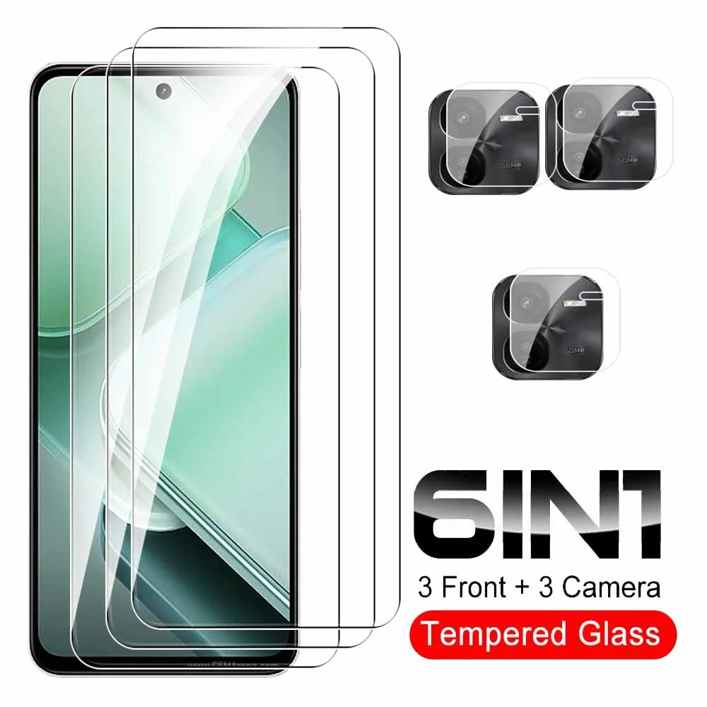 6in1 Camera Tempered Glass For vivo iQOO Z9x 5G Protective Glass Screen Protector For Vivo iQOO Z9 x iQOOZ9X iQOOz9 Cover Film