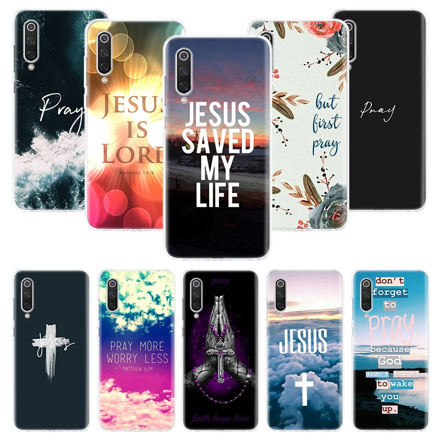 God Jesus Pray Phone Case For Xiaomi Poco X6 X5 X4 X3 Nfc F6 F5 Pro F4 Gt F3 F2 F1 M5 M5S M4 M3 5G Shell Coque X3 GT X5 X4 Nfc F