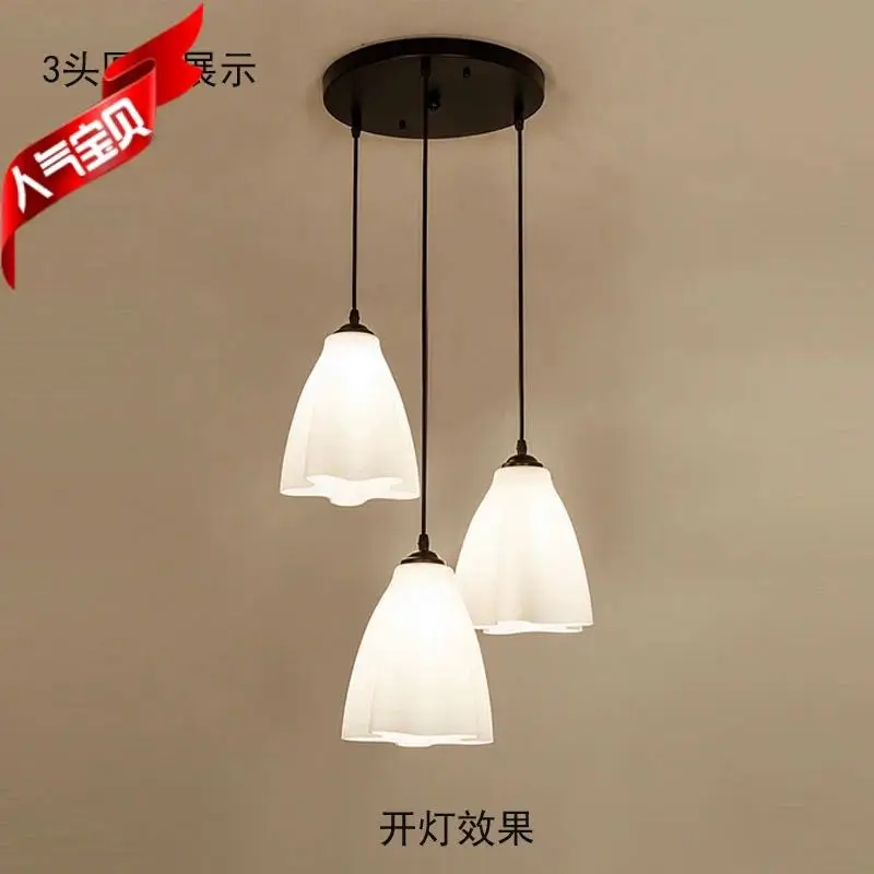 

Restaurant chandelier minimalist three creative dining table lamp fashion personality dining room LED living room lamps