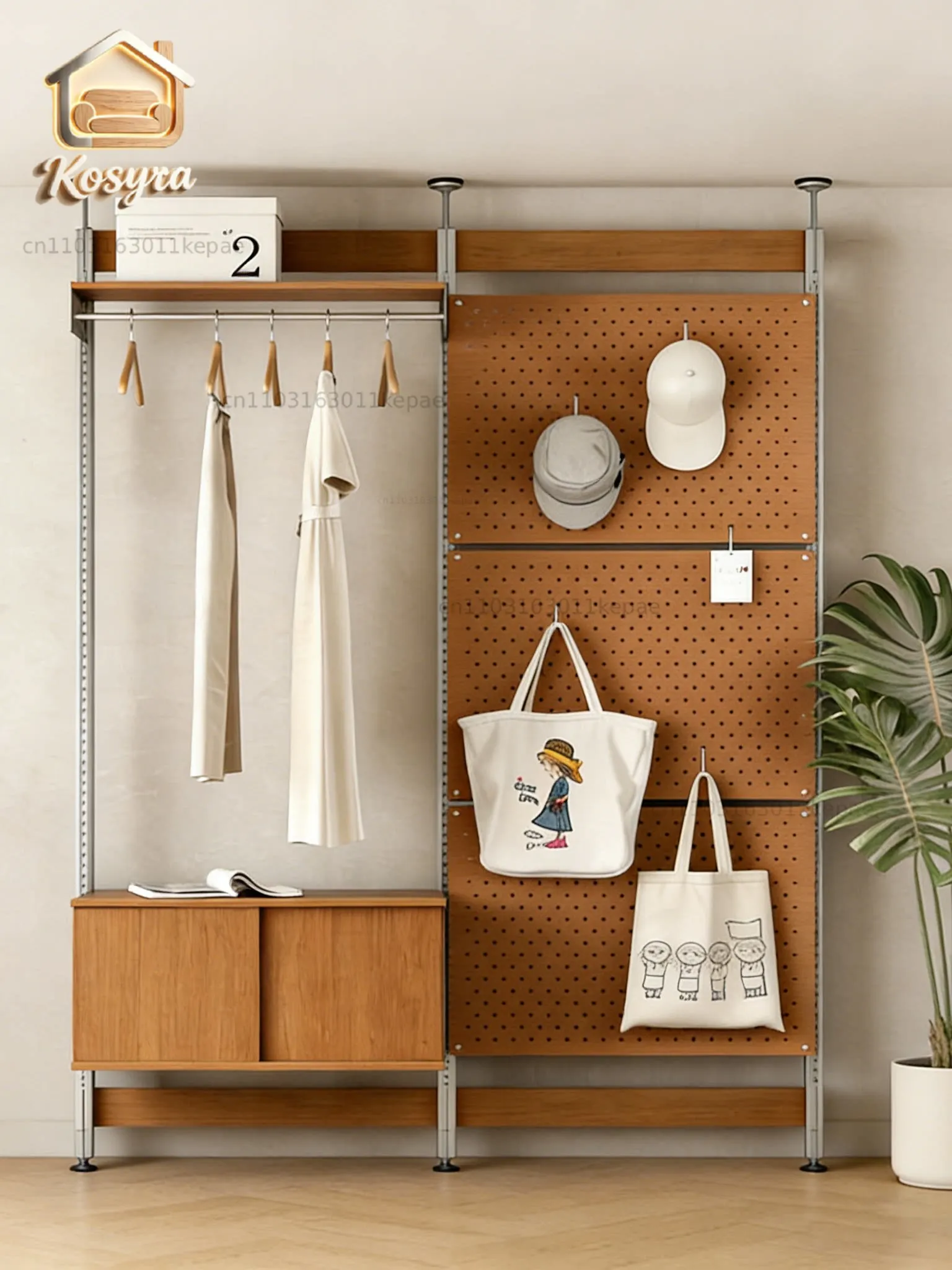 Vitsoe is indomitable, no punching, custom shelves for medieval hole boards, free combination of household multi-layer storage