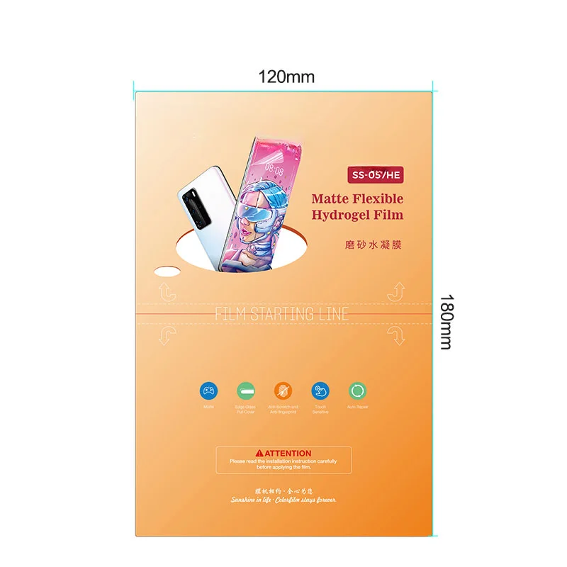 For SUNSHINE SS-057HE Matte Flexible Hydrogel Film Screen Protector For Edge Surface Phone Plotter For Cutting Machine