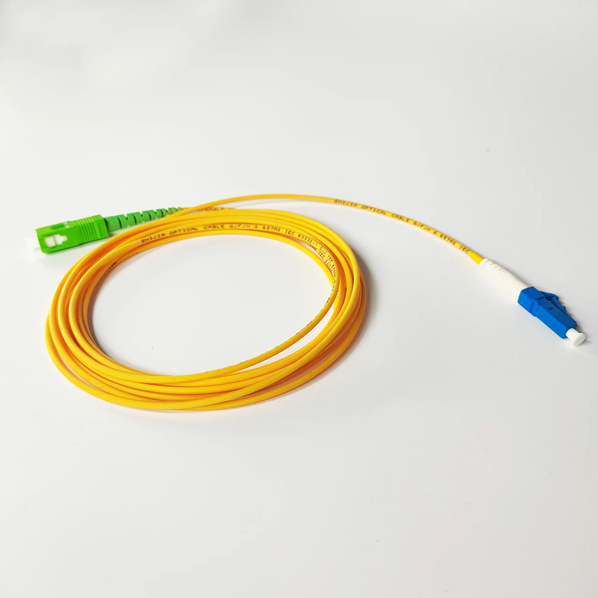 Glasfaser-Patchkabelkabel, 2 m/3 m/5 m (2,0 mm), 2 m/10 m (3,0 mm) SC/APC auf LC/UPC, Singlemode, SC-LC, optisches Patchkabel, Glasfaser