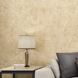 9.5M retro minimalist imitation large stone pattern non-woven fabric TV background wall, bedroom wallpaper