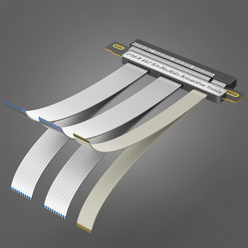 PCI-E 5.0 16X Expansion Cable 180 Degree Vertical Installation GPU Cable for PC Desktop Computer-ABVP