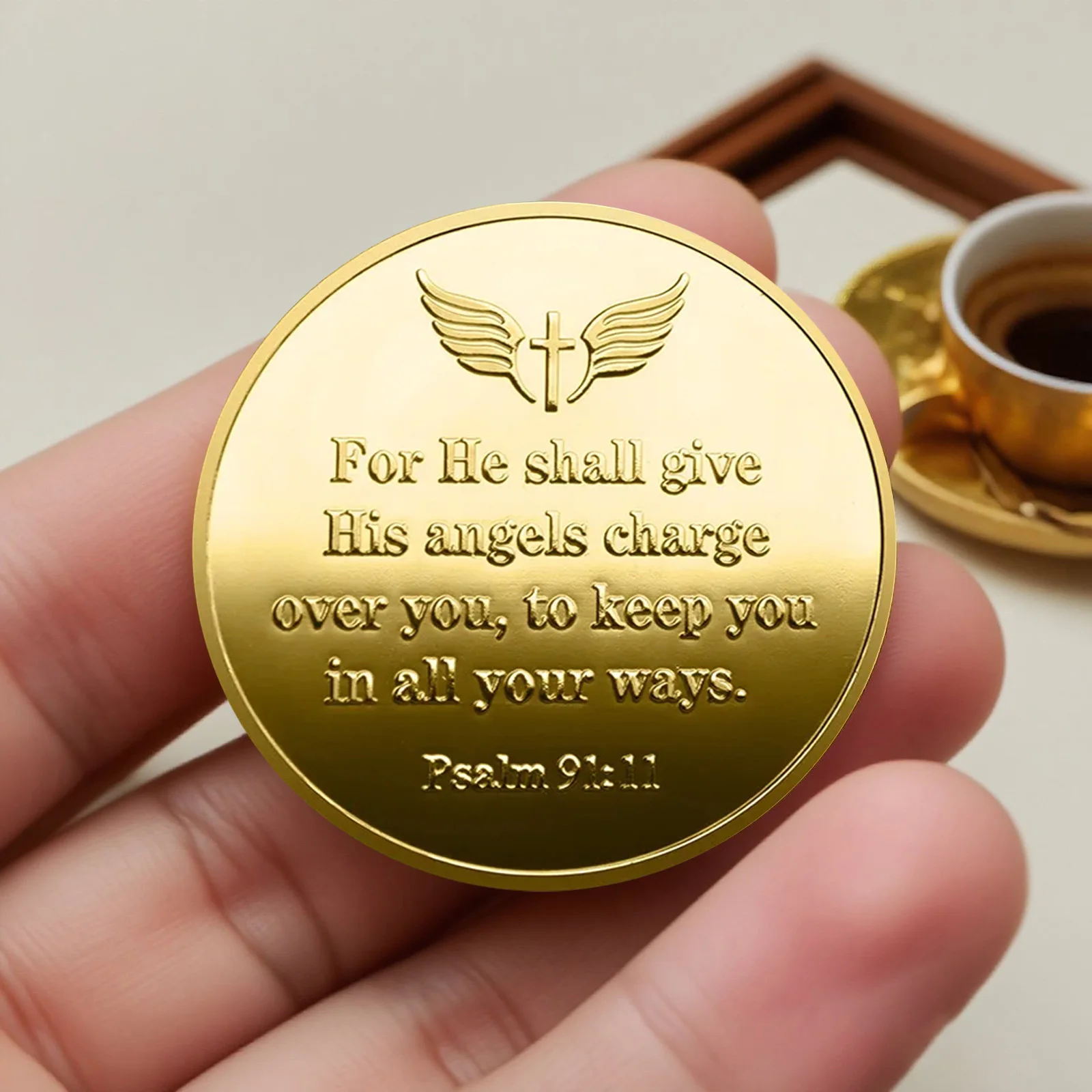 عملة تذكارية للملاك الحارس الأوروبي والأمريكي مطلية بالذهب عملات طبيعية قابلة للجمع