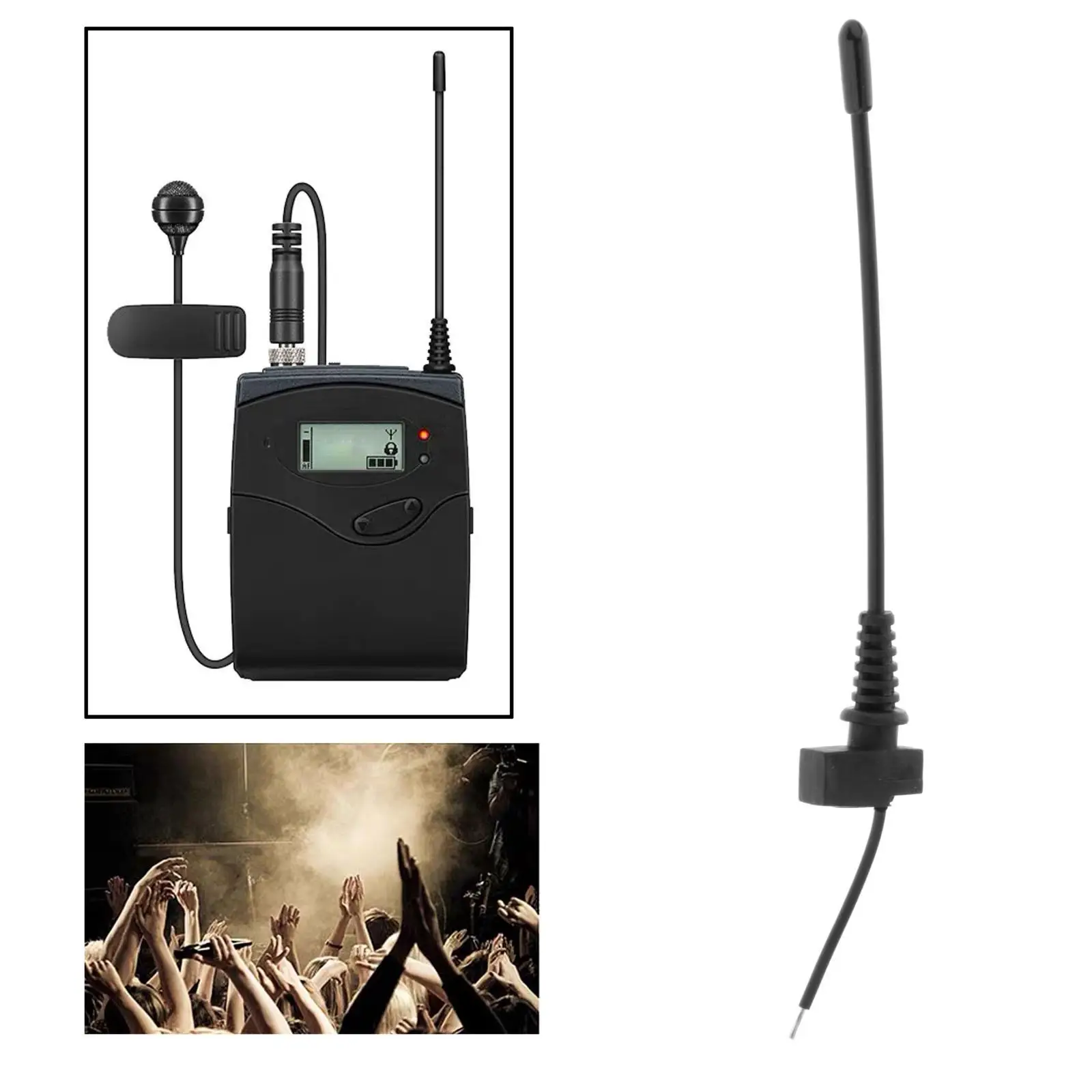 

Rubber Wireless Mic Receiver Antenna Stable Signal 400-900MHz Bodypack Microphone Antenna for EW100G2 100G3 Lapel Microphone