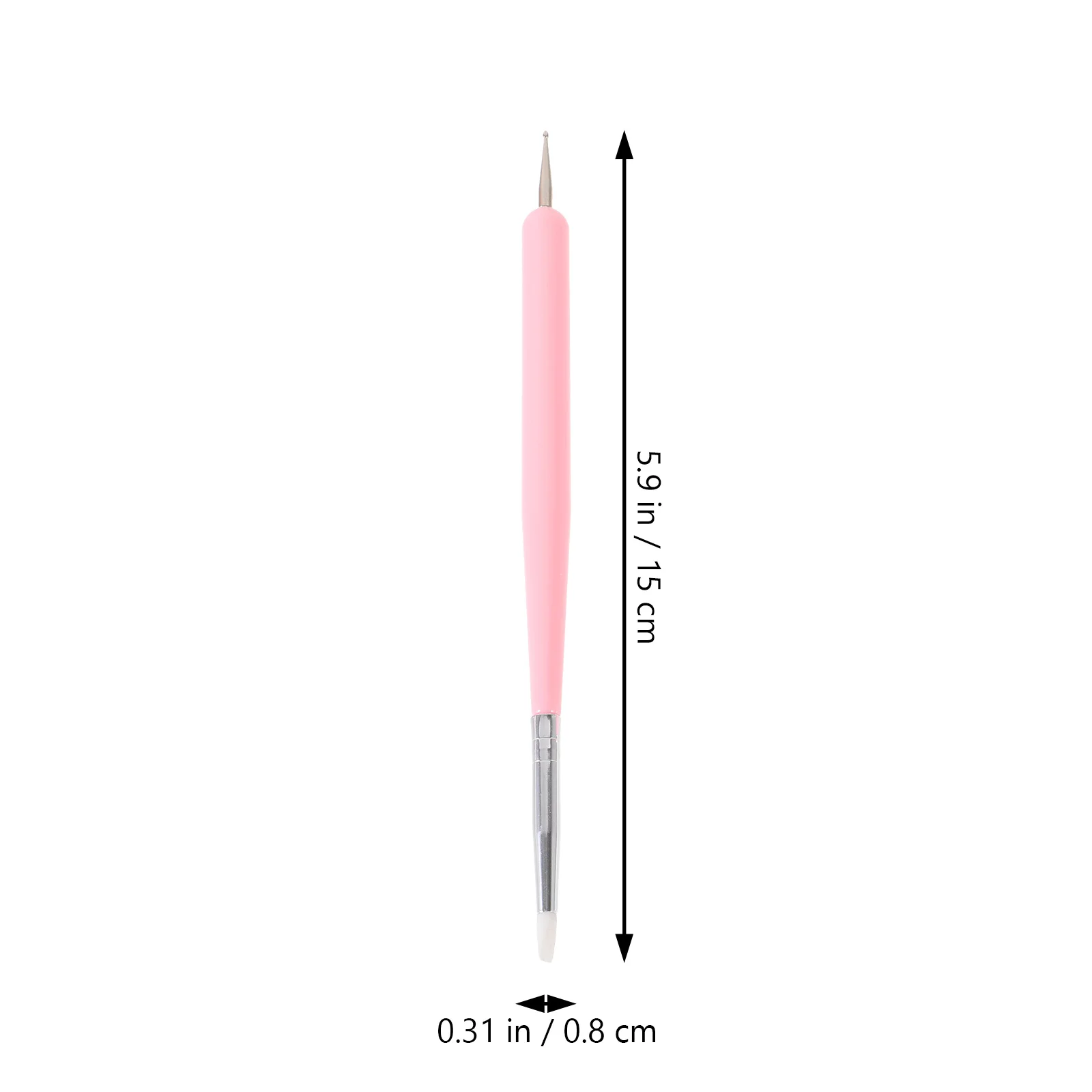 6 stuks nagelvoeringborstel voor acrylgelnagels dubbelzijdige kunst tekenpenkit lichtgewicht manicure gereedschap nagelkunstborstel