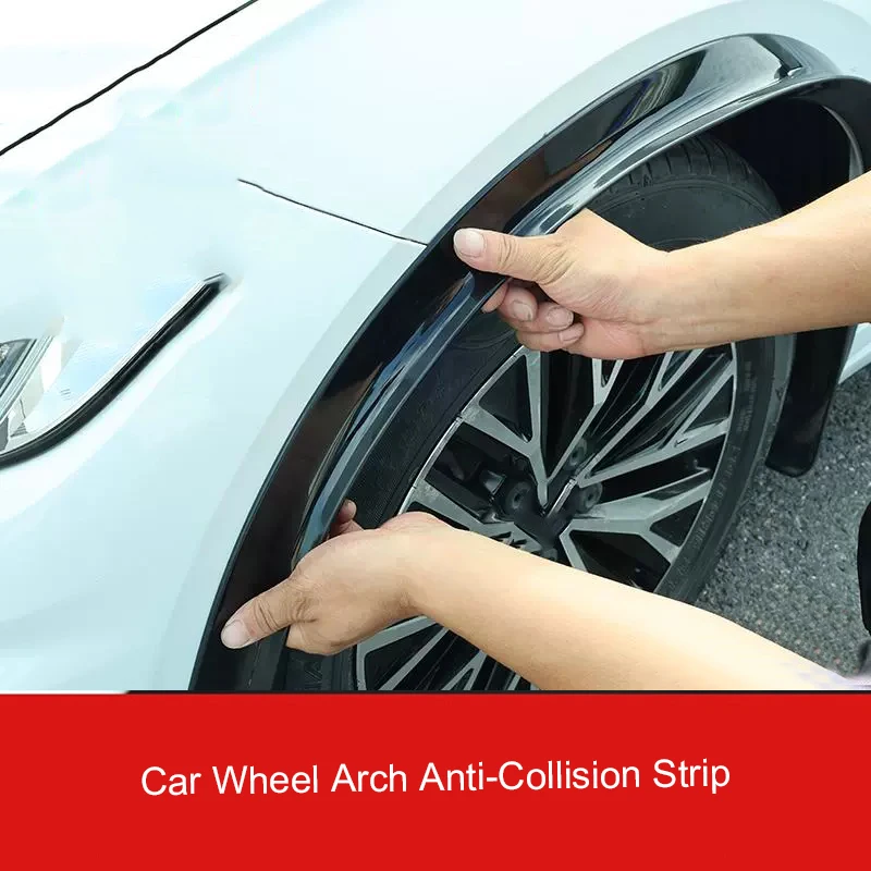 

Автомобильный анти-столкновение 4,5/5,5 см * 1,5 м, универсальное крыло, расклешенное колесо, арки, расширитель крыла, арка для бровей, брызговик, защитная крышка для губ