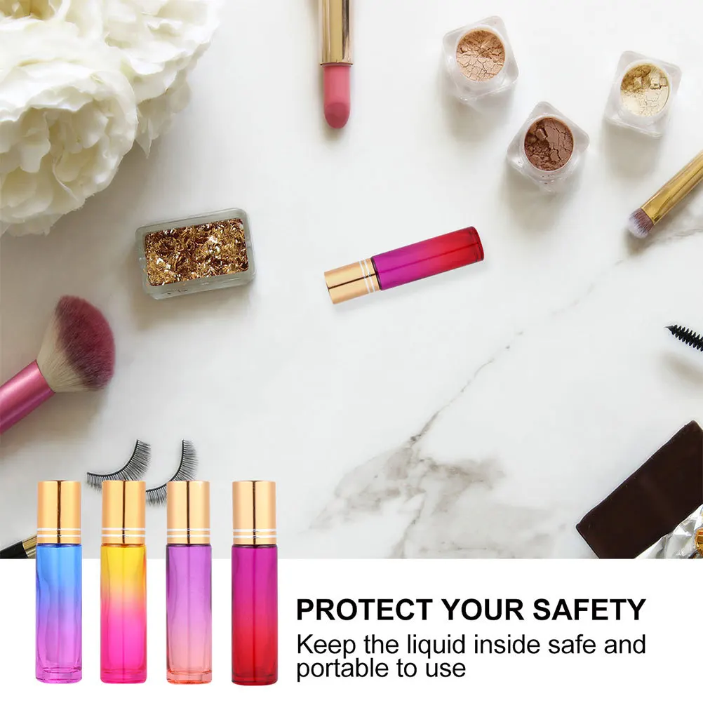 

20Pcs Mini Roll on Bottles Glass Empty Roller Ball Bottles for Essential Oil Refillable Use Glass Bottle Roller Bottle with Cap