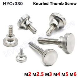 2PCS Stainless Steel Thumb Knurled Step High Head Hand Tighten Lock Bolts GB834 M2 M3 M4 M5 M6 Curtain Wall Glass Adjust Screw