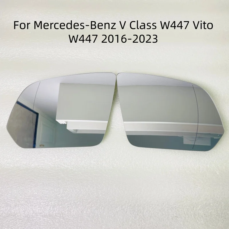 Heated Rearview Side Mirror Glass Lens, Durable Wing Mirror Replacement For Mercedes-Benz V Class W447 Vito W447 2016-2023