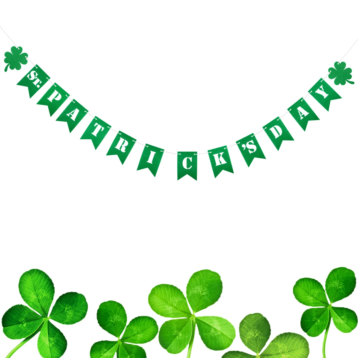

2 Meters Clover Bunting Garland Shamrock Flags St Patricks Day Decorations Banner Party Decoration Ideas St Patrick Flag