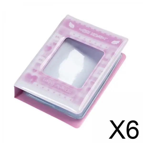 

6x3-дюймовая книга для хранения фотокарт, мини-альбом для сбора фотографий и карточек