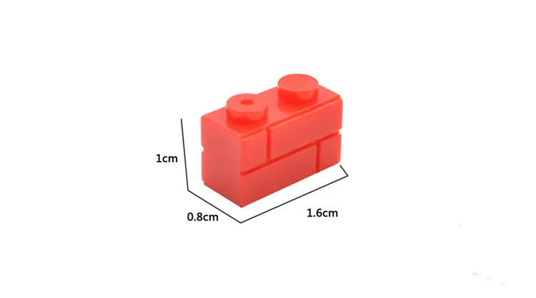 400 Stück DIY Bausteine Wandfiguren Ziegel 1x2 Punkte pädagogisches kreatives Spielzeug für Kinder Größe kompatibel mit 98283