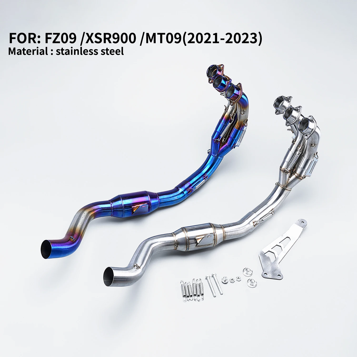

for fz09 xsr900 mt09 2021-2023 Motorcycle Exhaust Slip-On full System Escape Front Link Pipe mid-section modification original