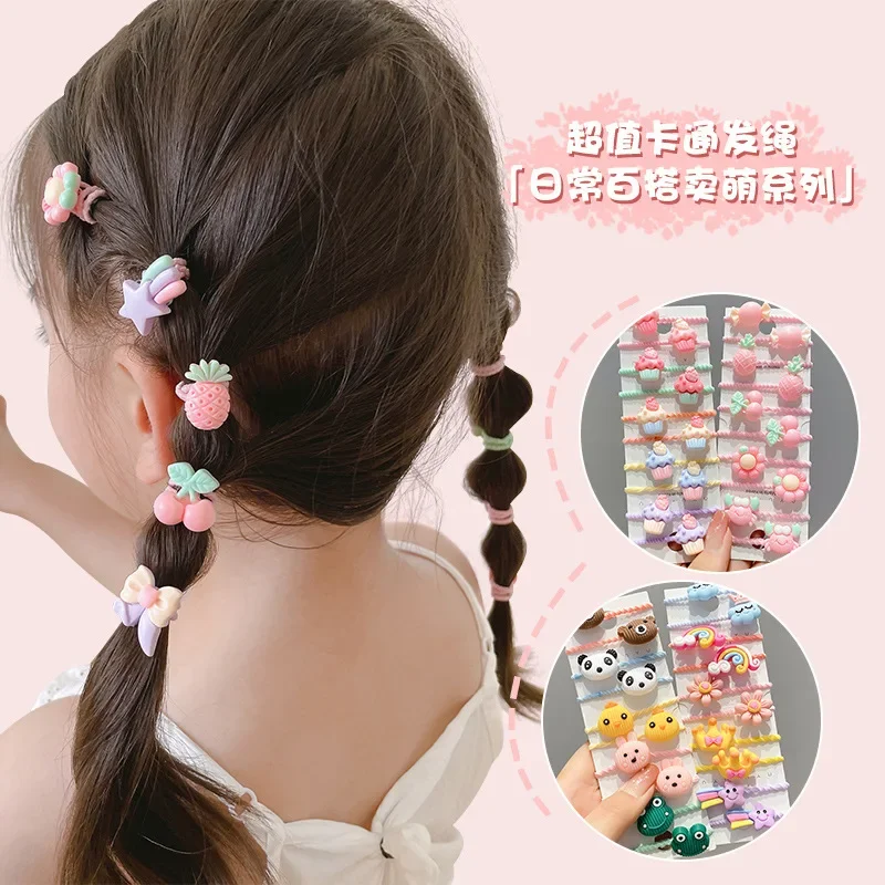 Hair Accessories Girls Bands Bandeau Cheveux Scrunchies Elastique Fille Kids Korean Haarband Rubber Baby Tie Animal Band Cute