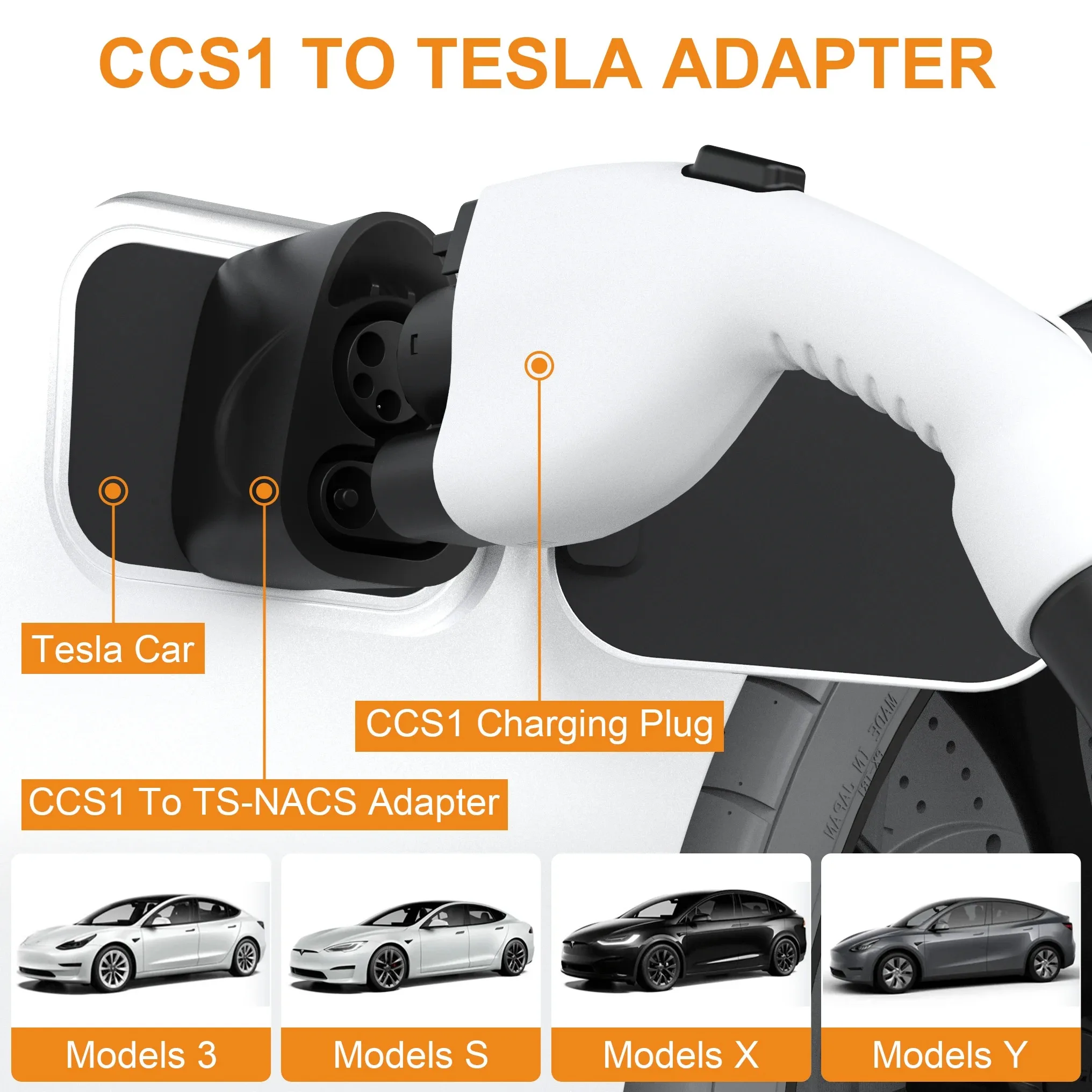 محول CCS1 إلى NACS DC مناسب للمركبات المجهزة بمنفذ شحن TS-NACS 250KW محطة شحن محول السيارة الكهربائية