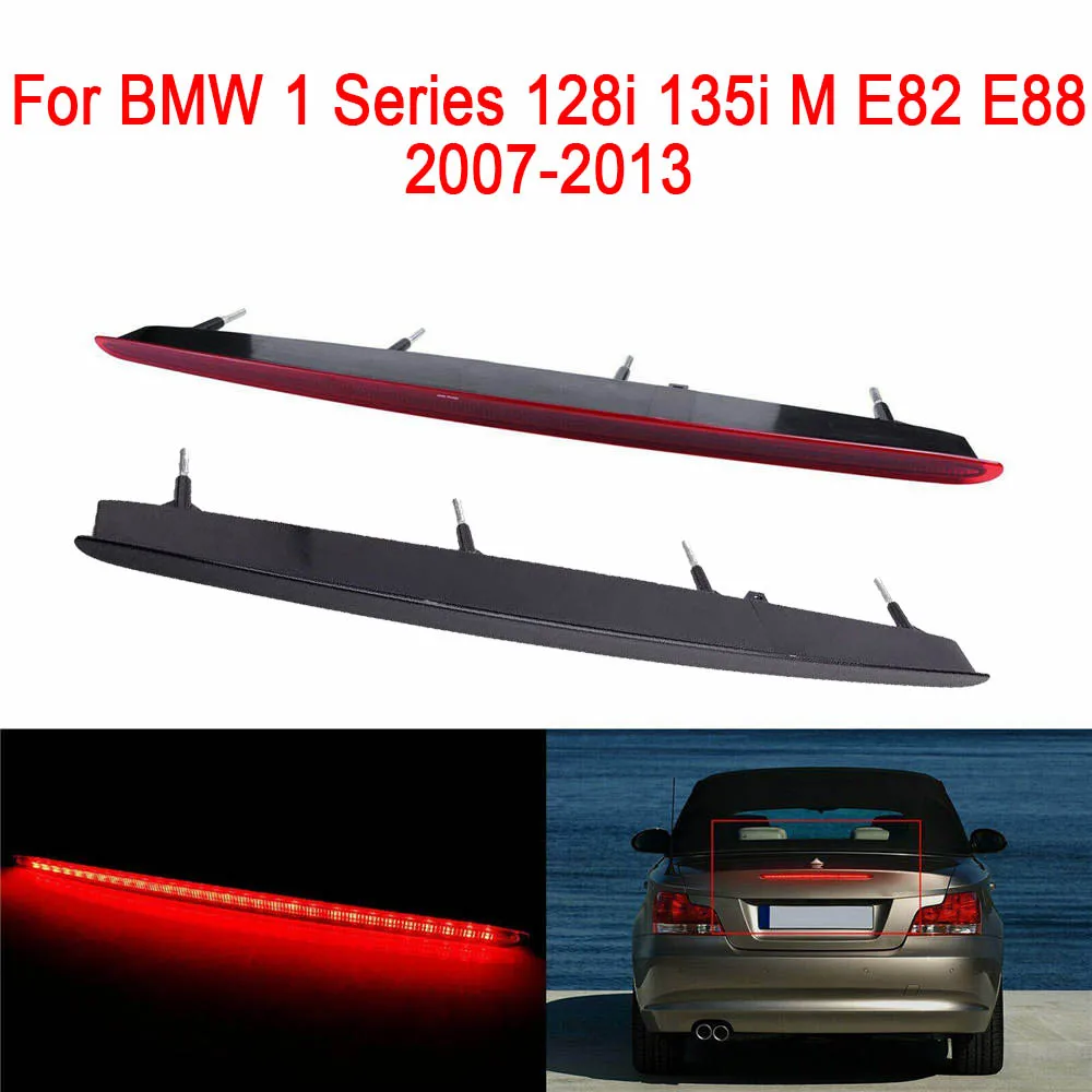 

63257164978 3RD светодиодный третий задний стоп-сигнал с высоким креплением, черный, красный для BMW 1 серии 128i 135i M E82 E88 2007-2013