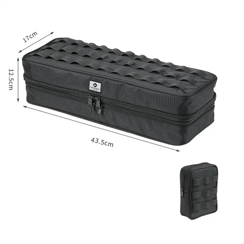 CAMPINGMOON بقاء حقيبة تخزين من القماش سحاب عازل للماء BK-40 لأوتاد الخيمة في الهواء الطلق المحمولة التخييم-AA85