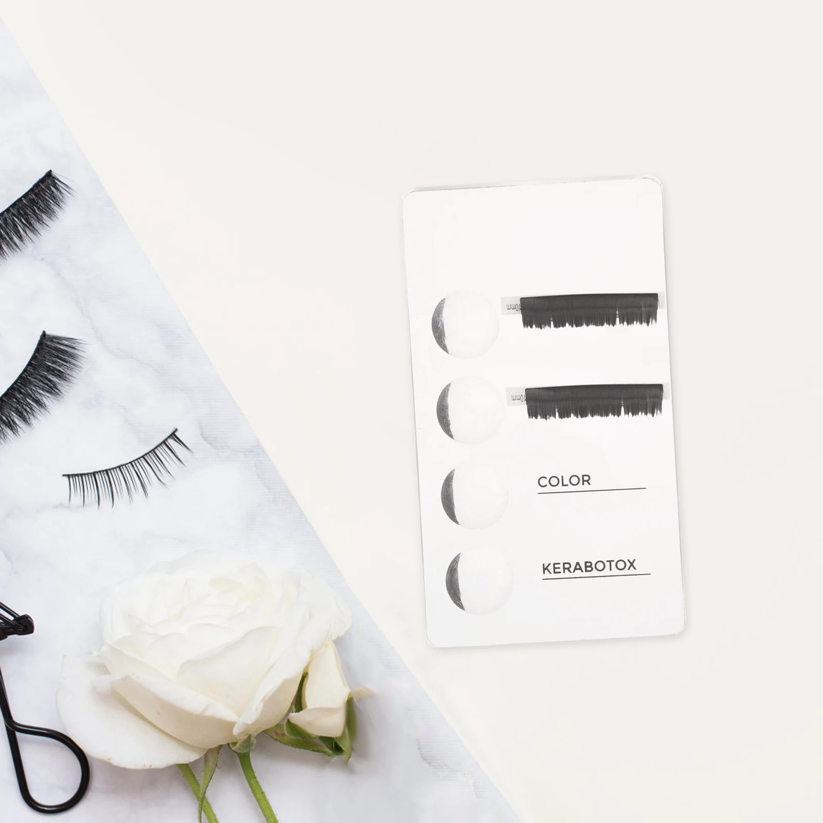 

1pcs Simple Transparent Acrylic Eyelash Extension Board Grafting Portable Compact Size Beauty Salon Home Use Lash Tile Eyelash