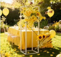 

10 шт., 100 см, золотые металлические свадебные украшения, подставки для прохода, центральные части стола, высокая подставка для цветов, свадебный сетчатый фон qq101