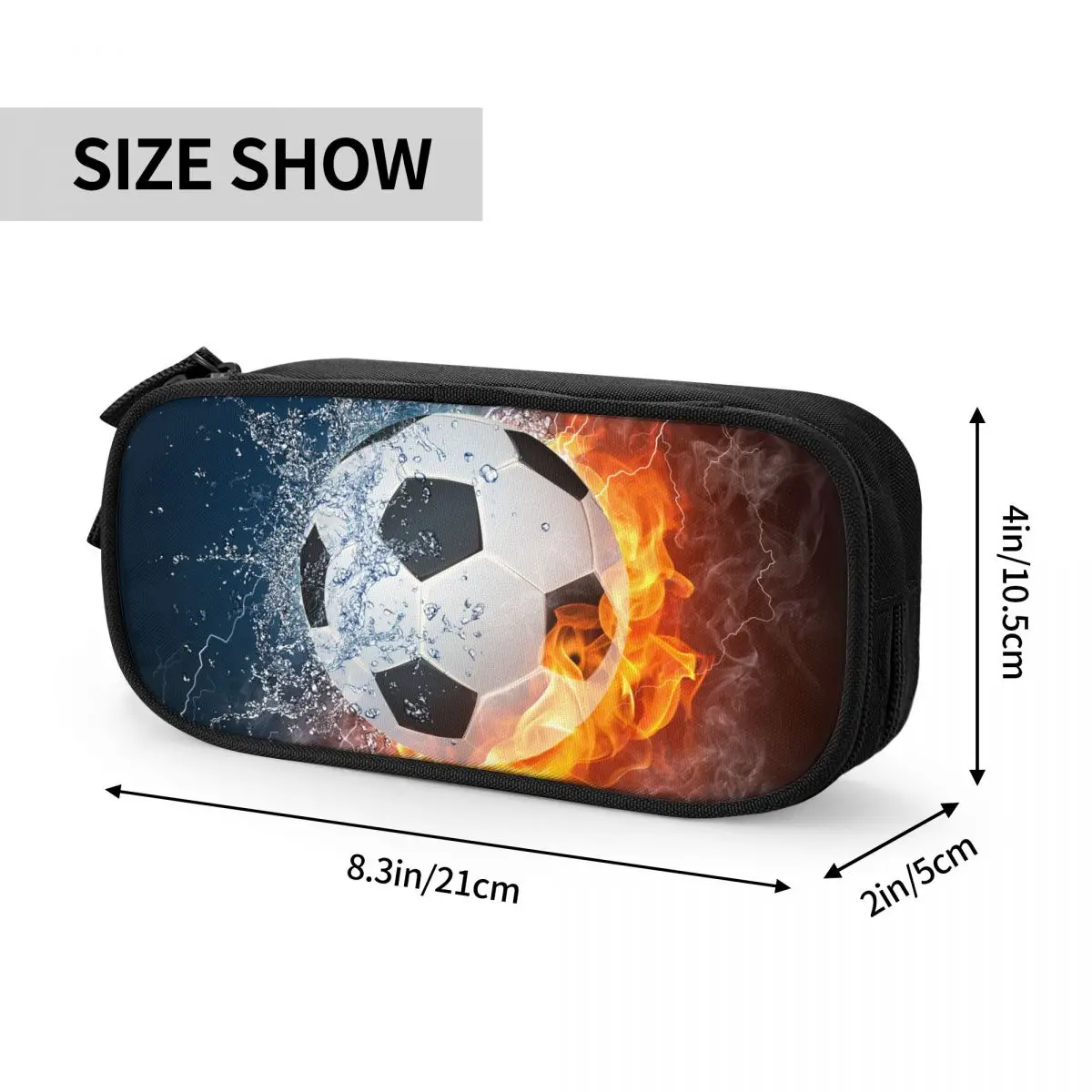 Balls Sports Pencil Cases Soccer Football Pencilcases Pen Box for Girl Boy Large Storage Bag Students School Zipper Stationery