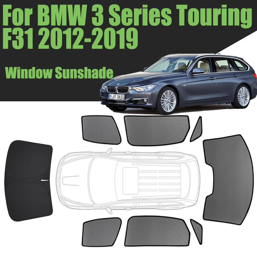 

Солнцезащитный козырек на окно автомобиля на заказ для BMW 3 серии Touring F31 2012-2019, магнитная штора Wagon, сетчатая штора на переднюю лобовое стекло
