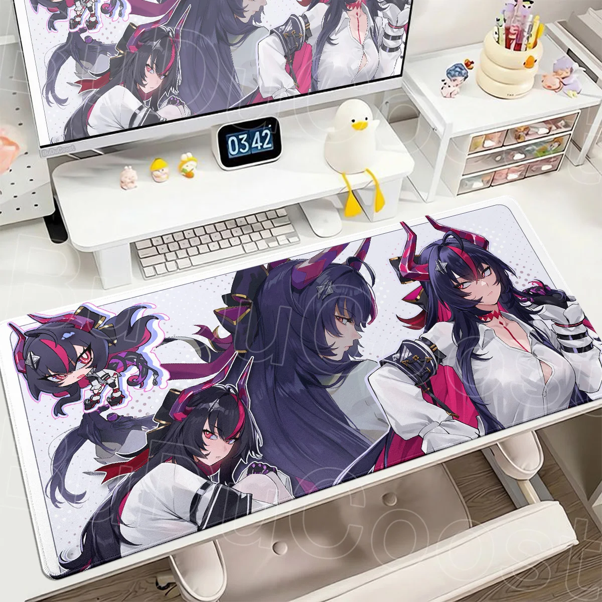 XXL HD Printing Anime Desk Pad Neverness to Everness Shinku Gamer Mousepad Lockedge 900x400mm Office Laptops Extend Keyboard Mat