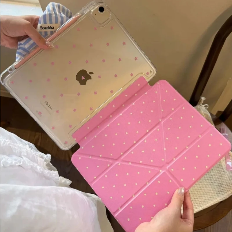 Odpinany pokrowiec na iPad Air 5 generacji, etui na iPad 10.2 cala 7, 8, 9 generacji, iPad Air 3 generacji 2019, Pro 11 2, 3, 4 generacji, wzór w kropki — zdjęcie produktu 3