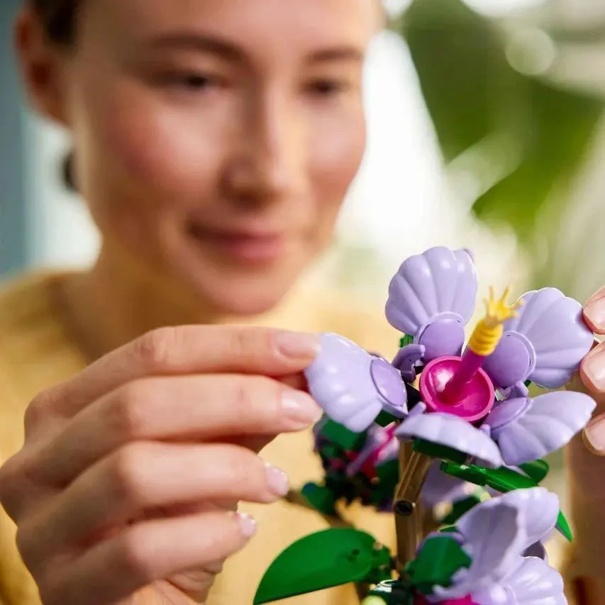 رومانسية باقة الورد بنة 10328 الإبداعية مكتب منزلي النبات الديكور اللبنات لعبة هدية عيد ميلاد للنساء #2