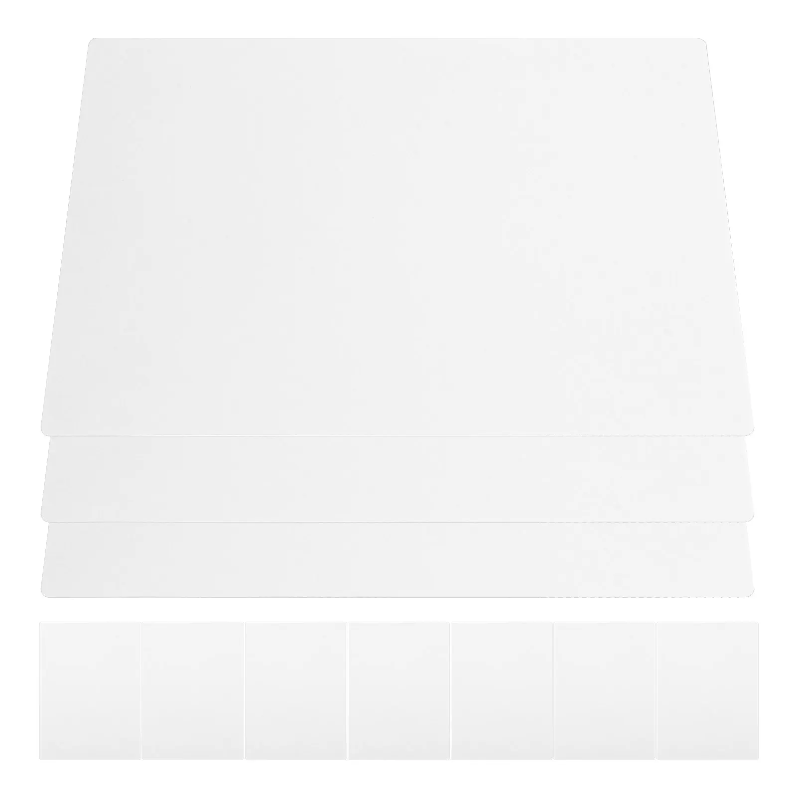 

10Pcs Double Side Sublimation Name Cards Heat Transfer Business Card Blanks Flexible Plastic Printable Sublimation Blanks Bulk