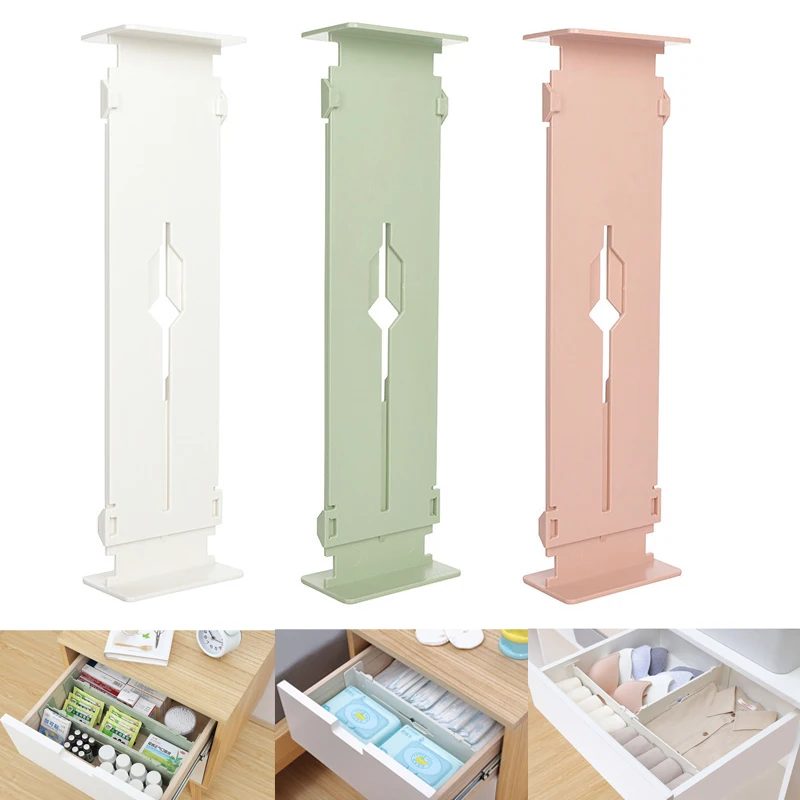 

2/4PCS Drawer Divider Organizer,Adjustable Separator Expandable from for Bedroom,Bathroom,Closet,Clothing,Office,Kitchen Storage