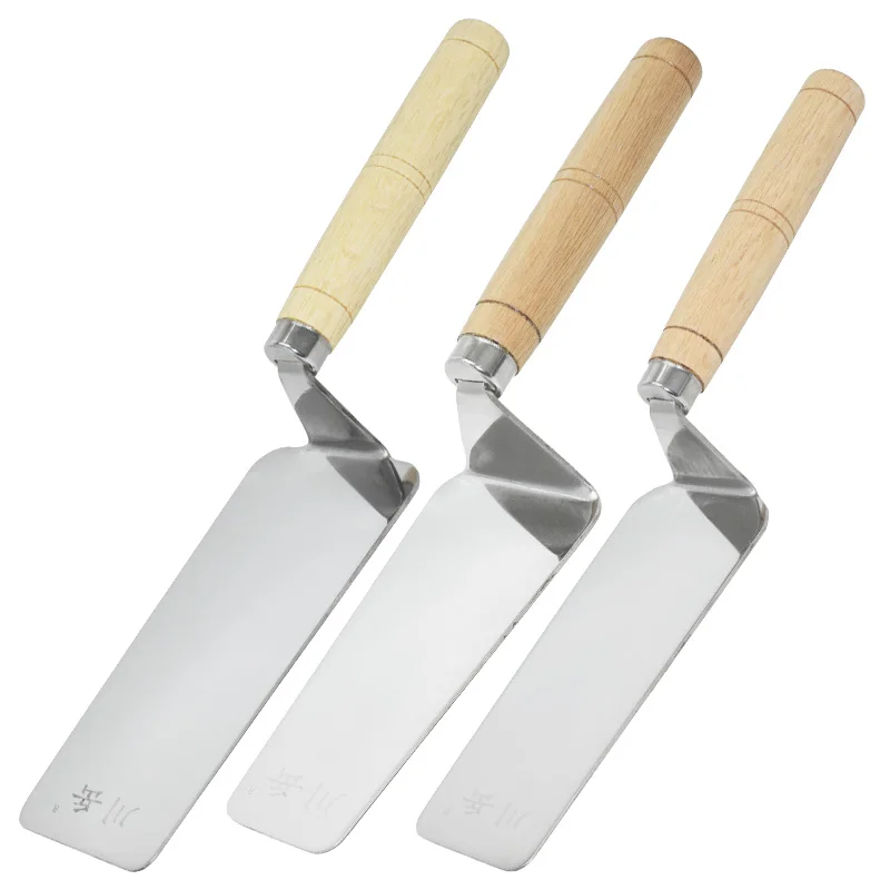 

Лопата для строительных работ с толстым лезвием из нержавеющей стали и деревянной ручкой