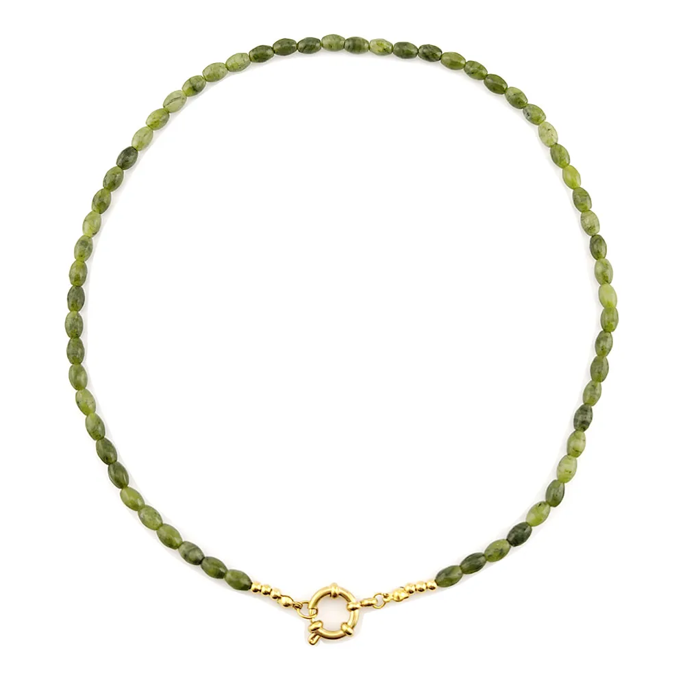 

HUIDANG Trend Beads Necklace 2025 Collar Woman Colorful Natural Stone Necklace New In Summer