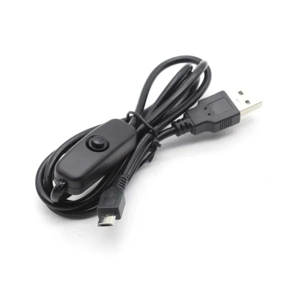 USB To Micro USB Power Cable With ON OFF Switch 5V 2.5A Charging Power Supply Cord For Raspberry Pi 4 4B Router LED Strip