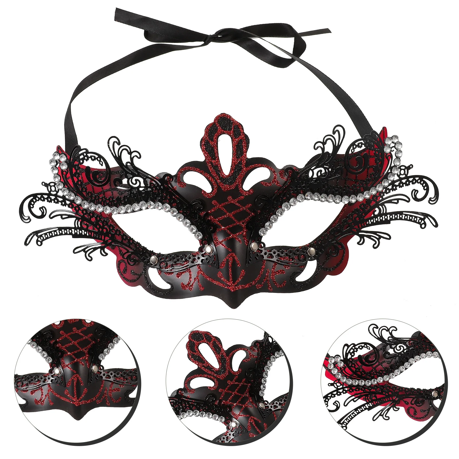 

Butterfly Mask Iron Plastic Material Masquerade Ball Costume Party Halloween Birthday Party Mask for Women Elegant Festival
