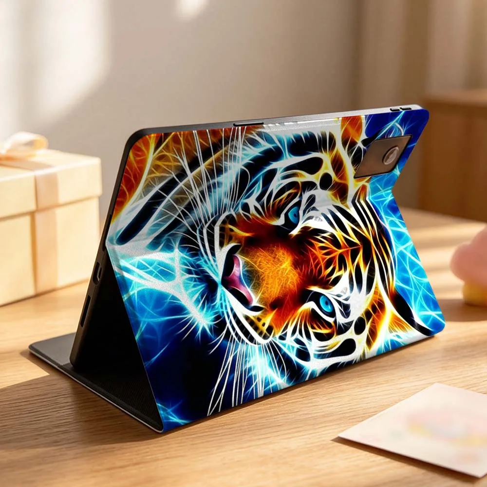 Creative Tiger Panda For Lenovo Idea Tab K10 M10 P11 P12 Xiaoxin Pad Pro GT Plus 10.6 11 11.1 inch 2025 Folding Tablet Case
