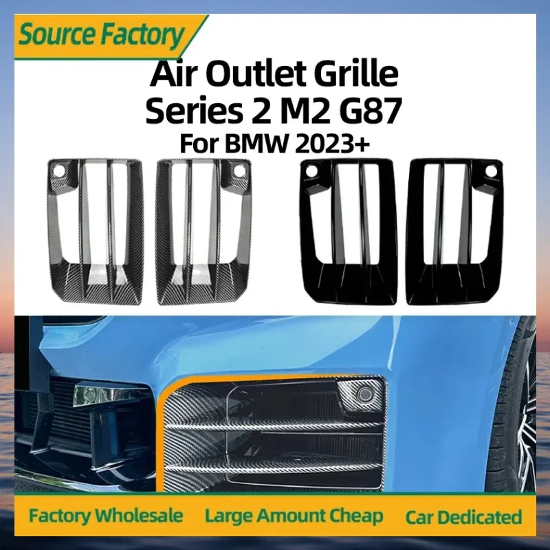 

Emblems Hot For BMW 2 Series M2 G87 2023+ Front Grille Air Knife Car Sticker Exterior Modification Accessories