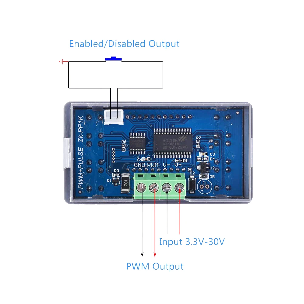 ZK-PP1K Dual Mode Signal Generator LCD PWM 1-Channel 1Hz-150KHz PWM Pulse Frequency Duty Cycle Adjustable Square Wave Generator