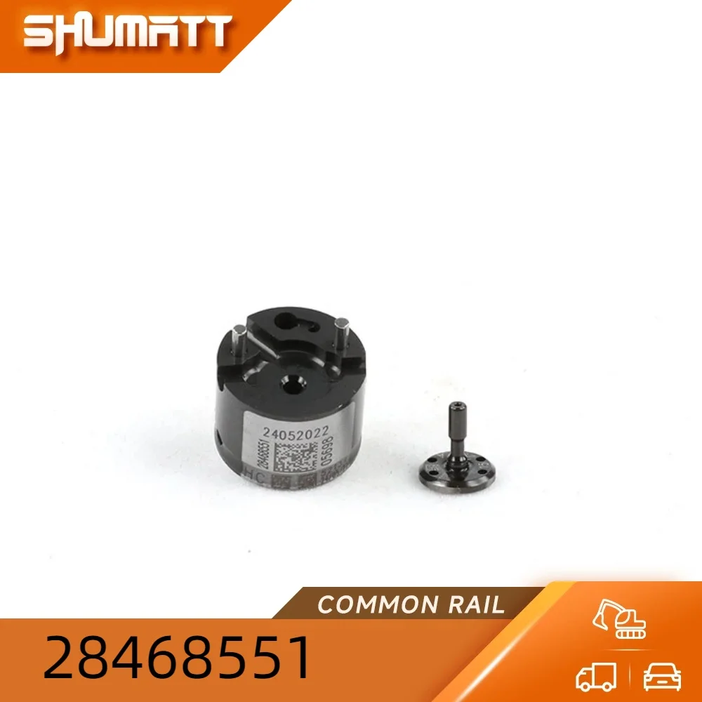 China Made New High Quality 28468551 Injector Control Valve 625C Series Valve Body With Three Grooves Valve Core Black