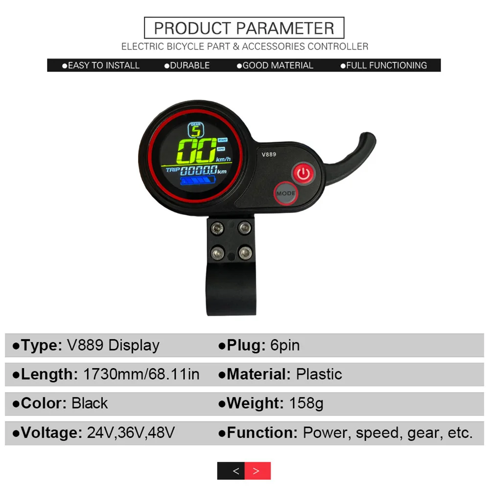 

For Electric Scooter Controller Controller 1000W 30A 36/48V Dual Mode Hall Controller E-bike 2023 New Brand New