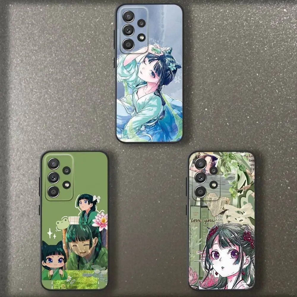 

A-Apothecarys D-Diaries Maomao Phone Case For Samsung S 25,24,23,22,30,21,10,9,Ultra,Plus,Lite,FE,4,5 G Soft Black Case