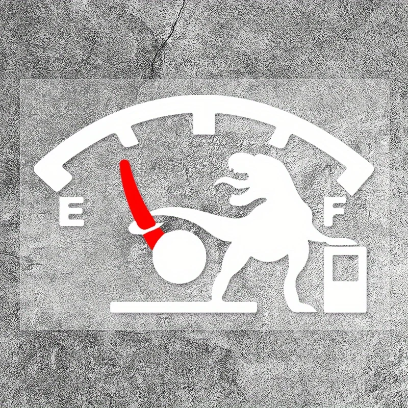 

2D Flat Dinosaur Vinyl Sticker, Waterproof Scratch Resistant Decal for Car, Truck and Fuel Tank Cap