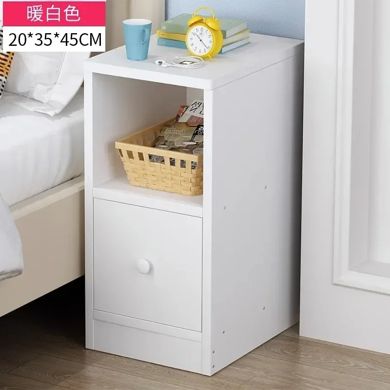 Bedside table simple modern home bedroom small bedside table ultra-narrow storage locker wall crevice locker