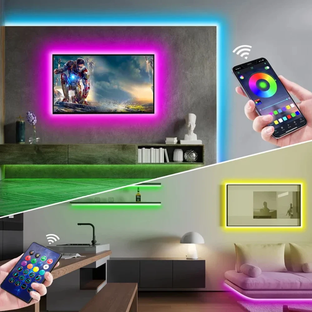 5/10 متر IP65 RGB شريط مصباح النيون ، RGB LED أضواء حبل النيون لتقوم بها بنفسك إضاءة ديكور النيون ، إضاءة ديكور للعطلات التي يتم التحكم فيها بواسطة التطبيق.