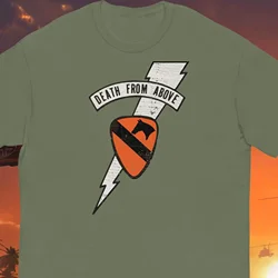 Death From Above Apocalypse Now Air Cavalry Lightning Logo Distressed T Shirt